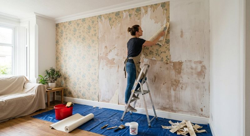 Bedroom Wallpaper Installation in Conroe, TX